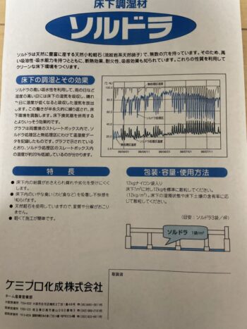 床下調湿材　ソルドラ